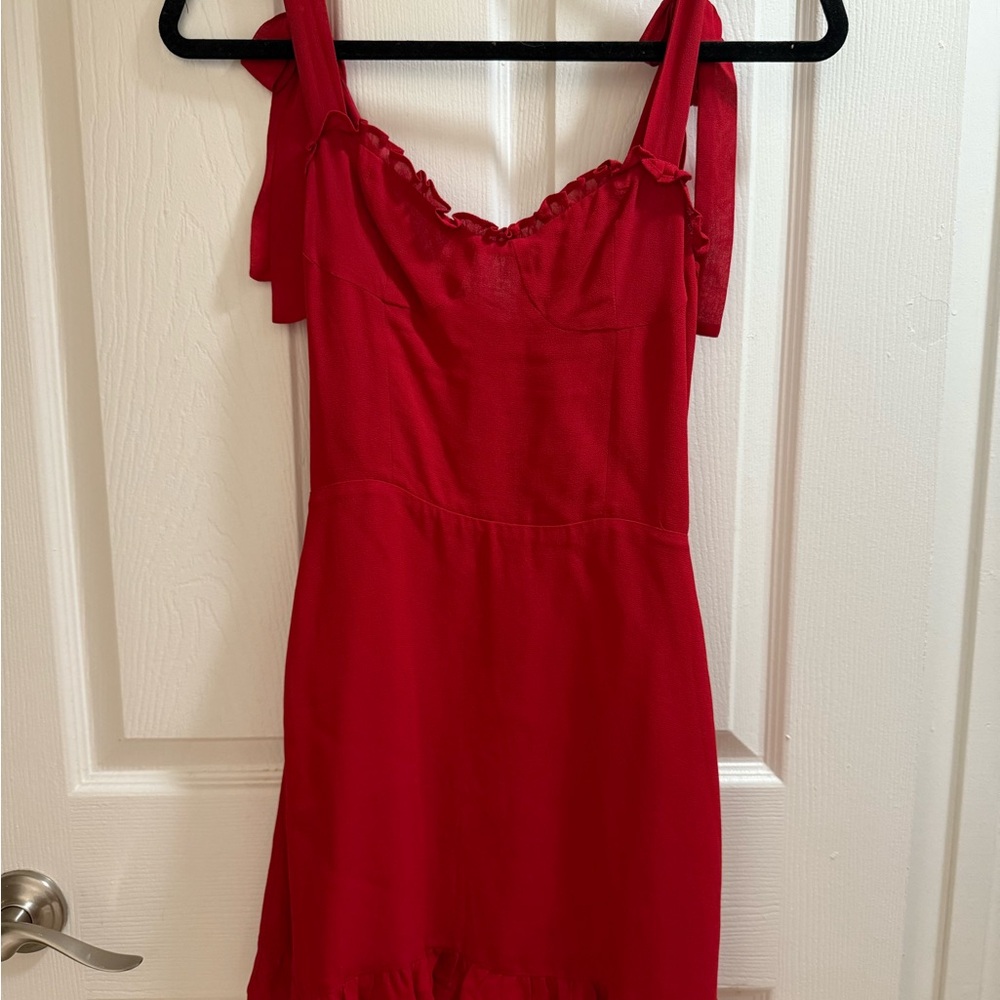 Reformation Vibrant Red Dress